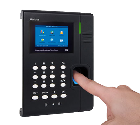 Equipo biométrico ANVIZ C2 para control de asistencia por huella